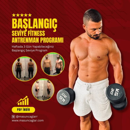 Başlangıç seviye fitness antrenman programı 3 günlük